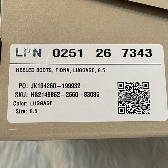 Just Fab~ Fiona Slouched Heeled Boot Luggage casual classic comfy 8.5 NIB - Picture 8 of 8